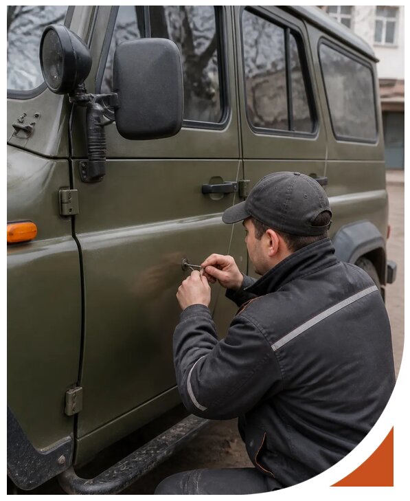 Профессиональное вскрытие автомобиля УАЗ без повреждений в Сарове